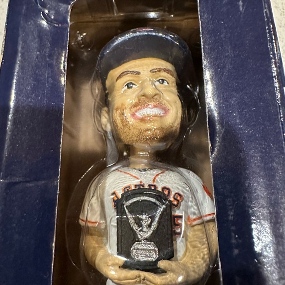 Justin Verlander Houston Astros 2019 AL Champions X Cy Young Award Bobblehead - Picture 8 of 8